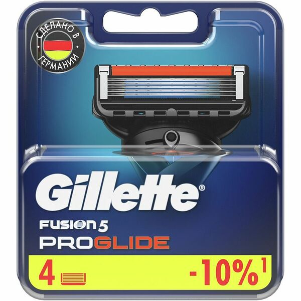 Кассеты для бритья Gillette Fusion ProGlide 5 лезвий, 4 шт