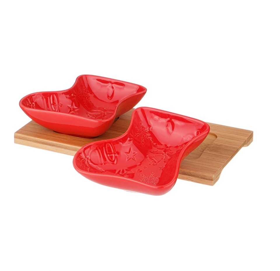 

Набор сервировочный Lefard celebration сапог красный, 3шт, Китай