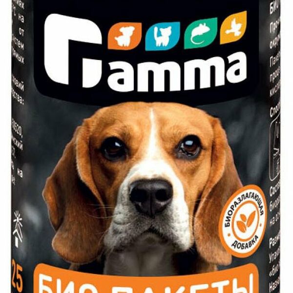Пакеты для выгула собак Gamma Био 240х360мм 25шт