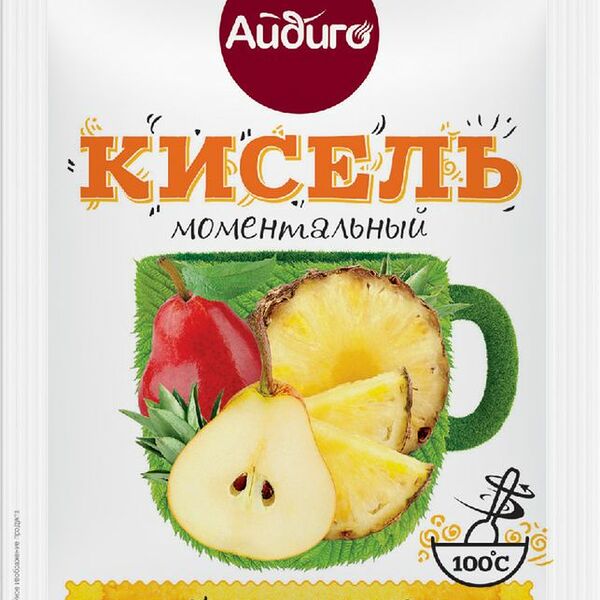 Кисель Айдиго Моментальный вкус груша и ананас 30г