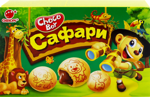 

Печенье Orion Choco Boy Safari 42 г