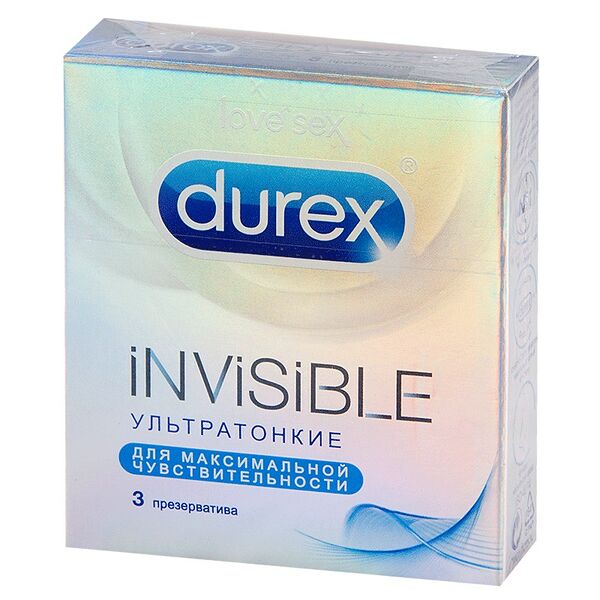 Презервативы Durex Invisible ультратонкие 3 шт.