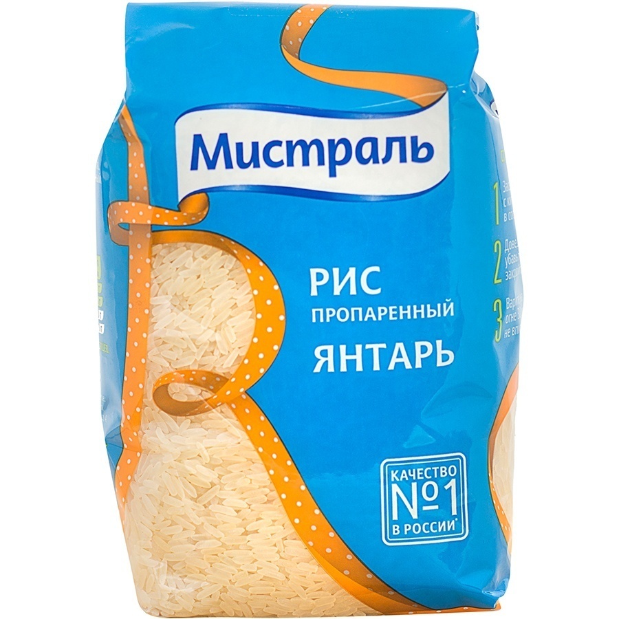 

Рис Мистраль Янтарь длиннозерный пропаренный 900 г