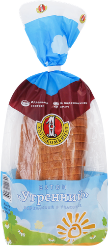

Батон Утренний Первый хлебокомбинат нарезка 270 г