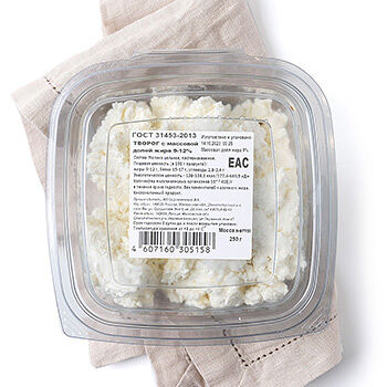 Творог Наша Ферма 9-12% б/к ИП Сыроватский Б.А., БЗМЖ