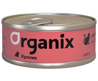 

Консервы для кошек Organix с кроликом 100 г