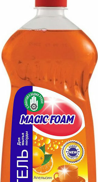 Гель для мытья посуды Magic Foam апельсин лимон микс