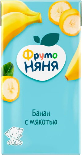 Нектар ФрутоНяня банан с мякотью с 3 лет, 500мл