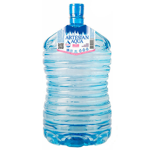 Вода 9,0 Аква Артезиан (Aqua Artesian) питьевая вода (одноразовая для кулера) (1)