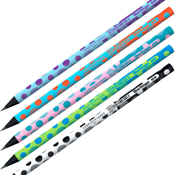 Карандаш Berlingo Dots HB чернографитный в ассортименте 1 шт.