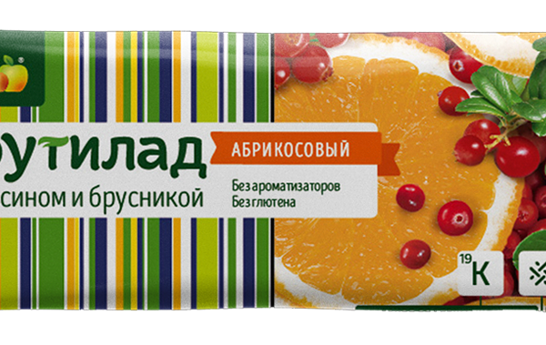 Батончик злаковый Апельсин-Брусника ТМ Фруктовая энергия