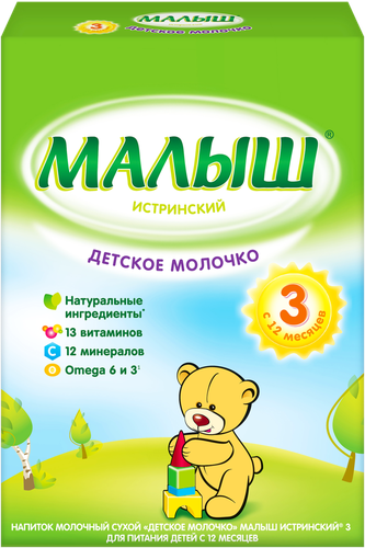 

Детское молочко сухое Малыш Истринский №3 с 12 месяцев 350 г