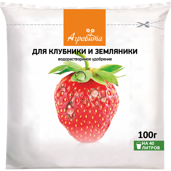 Удобрение минеральное для клубники и земляники АГРОВИТА, Арт. НА74, 100г