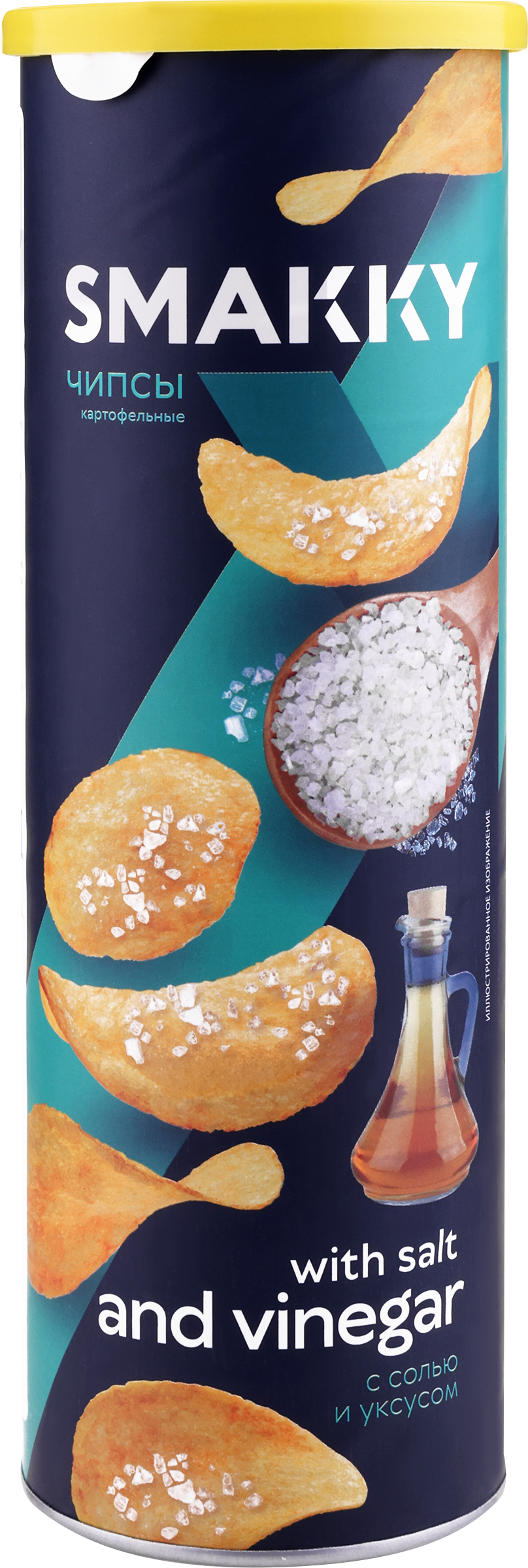 

Чипсы картофельные SMAKKY с солью и уксусом, 110г