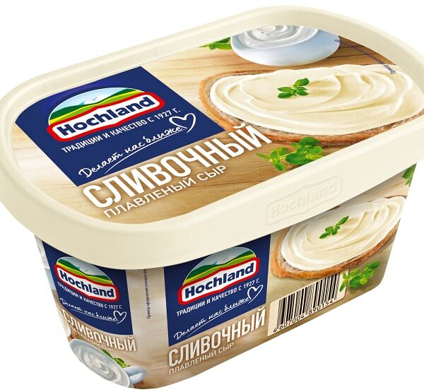 Сыр плавленый Hochland Сливочный 55% 400г