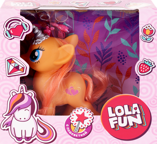 

Набор игровой LOLA FUN Единорог с аксессуарами, со световыми и звуковыми эффектами, цвет в ассортименте