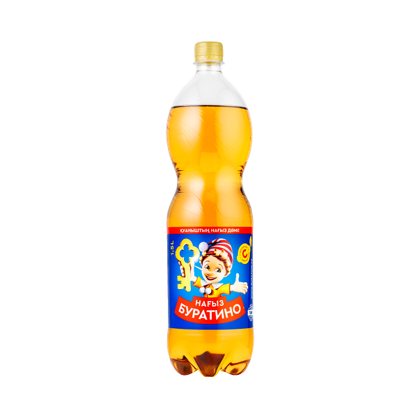 Лимонад Настоящий Буратино сильногазированный 1.5 л