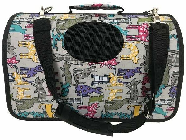 Сумка-переноска для животных с рисунком M, 44х22х26 см