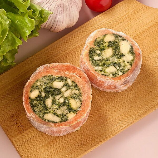 Рулеты из форели с сыром и шпинатом (для запекания)