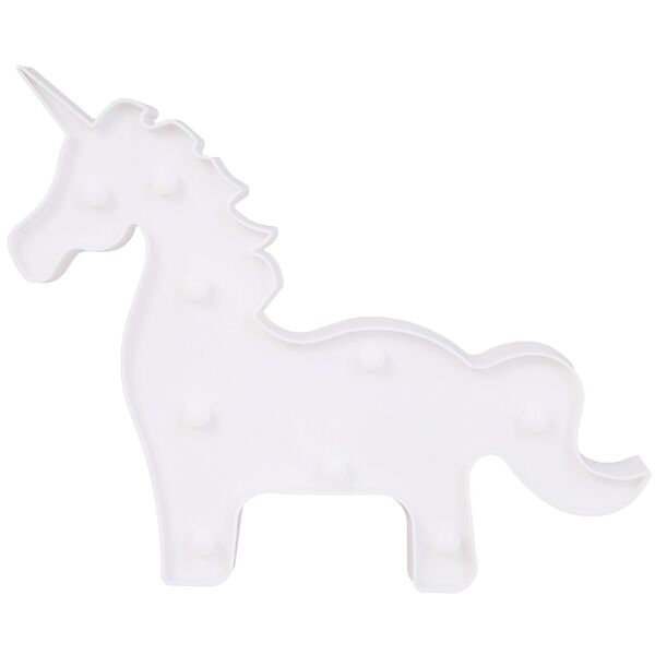 Светильник Единорог, 30х24х3 см, пластик, 2хАА