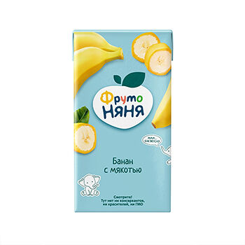 Нектар ФрутоНяня банан с мякотью с 3 лет, 500мл