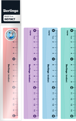 

Линейка Berlingo Instinct 15 см пластиковая 1 шт. в ассортименте