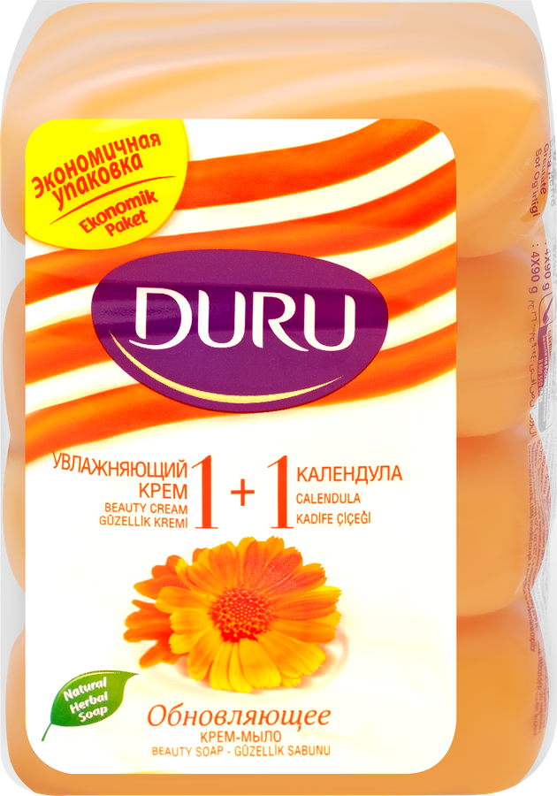 

Крем-мыло Duru 1+1 Календула, 4х80 г