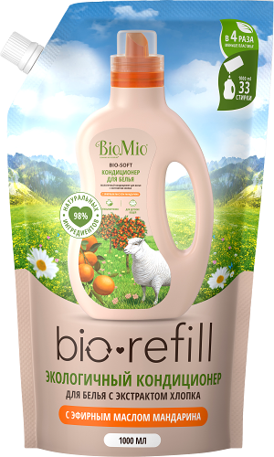 Кондиционер для белья Bio-Mio Bio-Soft Refill Мандарин