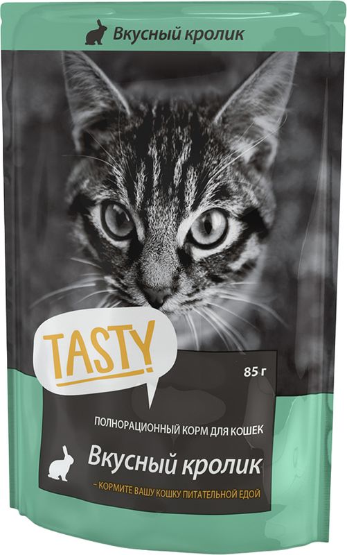 

Корм для кошек Tasty желе с кроликом 85 г