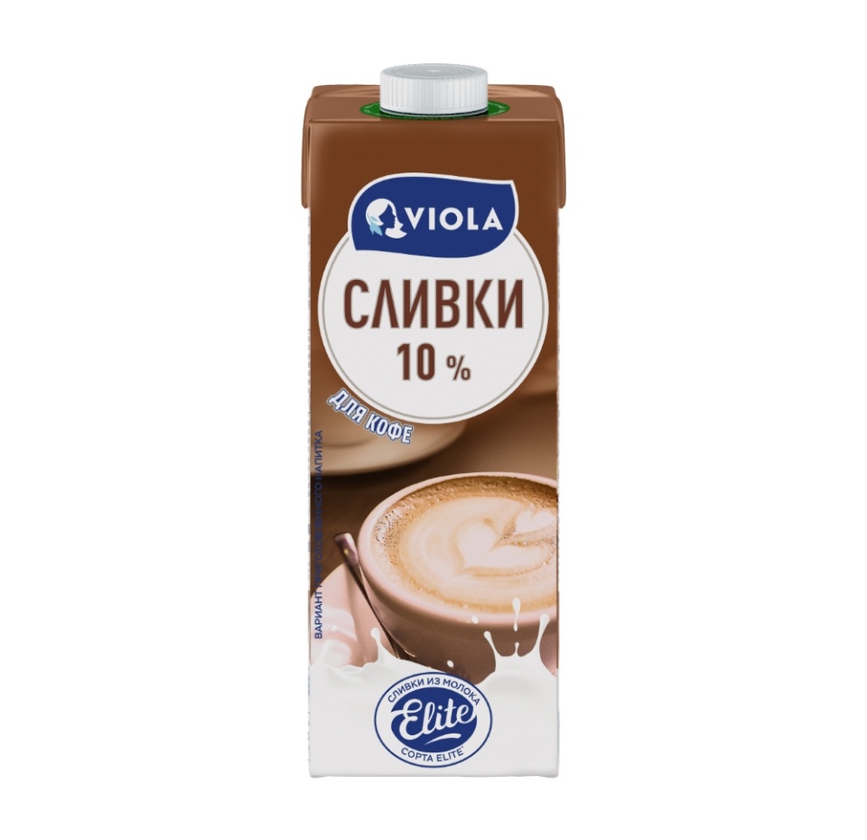 

Сливки питьевые Viola ультрапастеризованные 10%, 1 л