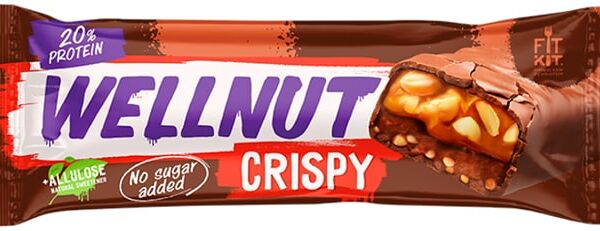 Батончик Fit Kit Wellnut Crispy Арахис-Карамель 45г