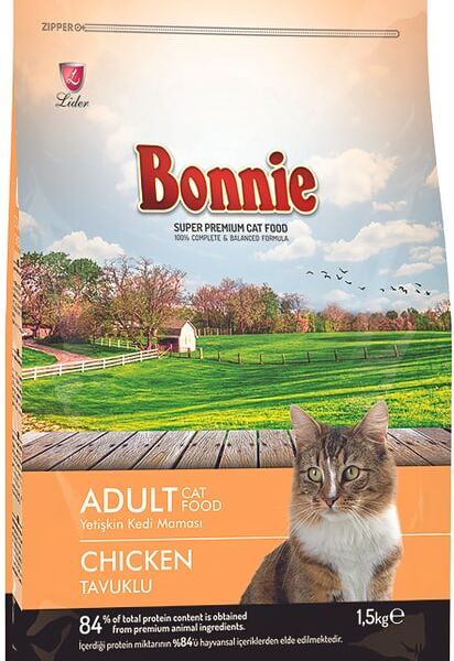 Сухой корм для кошек Bonnie Adult Курица 1.5кг