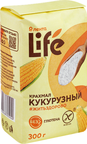 

Крахмал кукурузный Лента Eco безглютеновый