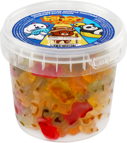 

Мармелад Fashion Fruit жевательный в форме мишки 250 г