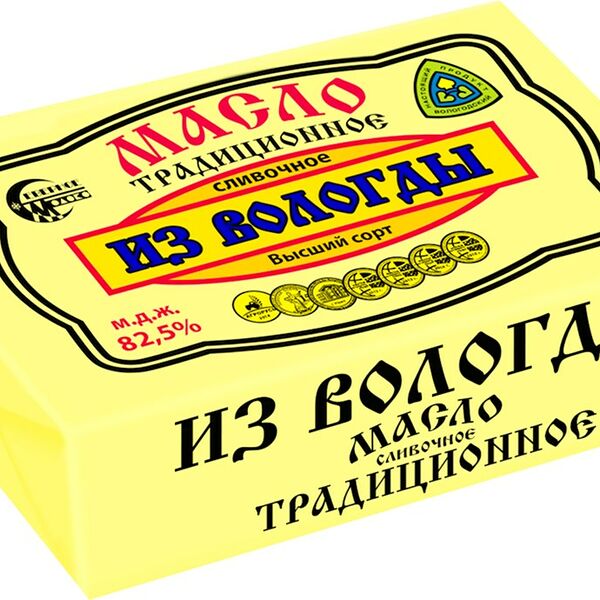 Масло сливочное Северное Молоко Традиционное из Вологды 82,5%