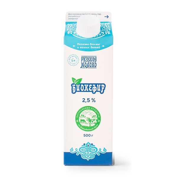 Биокефир Рузское Молоко 2.5% 500 мл