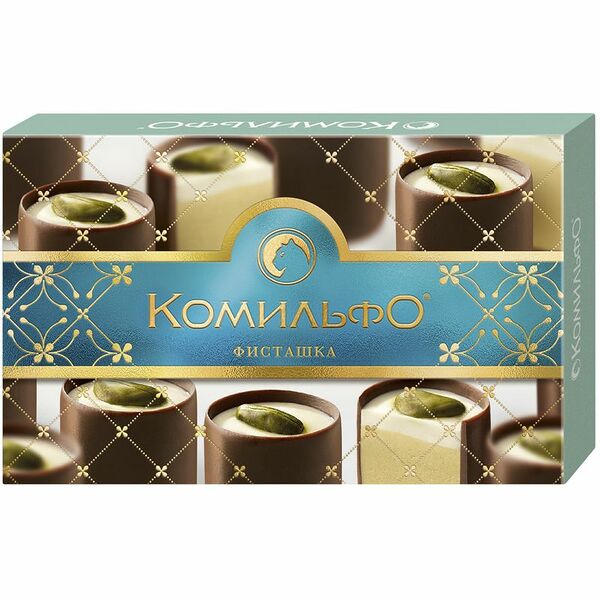 Конфеты Комильфо Фисташка шоколадные с двухслойной начинкой, 116г