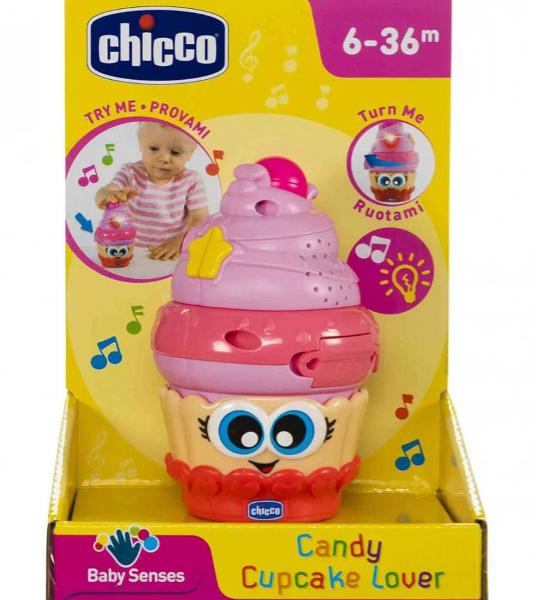 Игрушка музыкальная Пирожное, 6-36 мес+