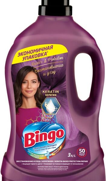 Гель для стирки Bingo Защита и восстановление 3л