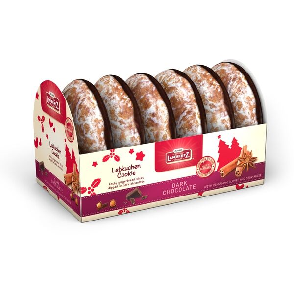 Пряники Lambertz Contrella Classic в темном шоколаде