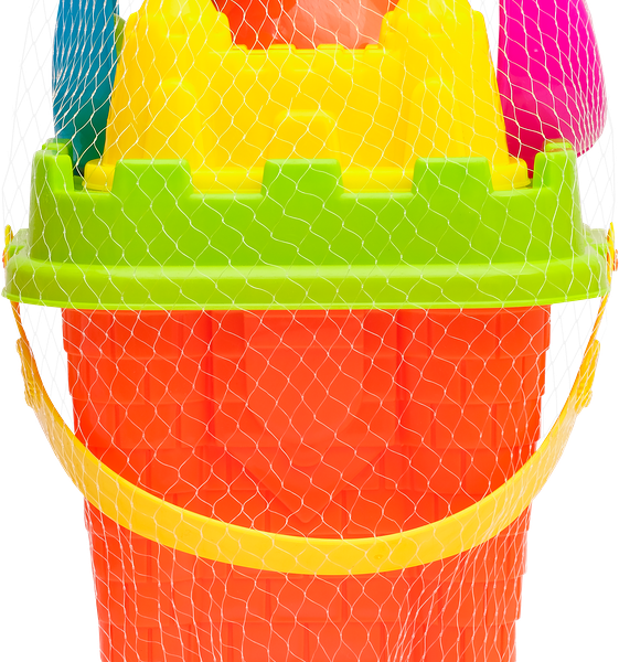 Набор игровой для песка BIGGA Ведерко с формочками, 6 предметов