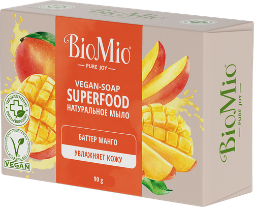 

Мыло BioMio Superfood Баттер манго натуральное 90 г