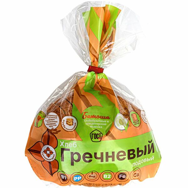 Хлеб Батоша Гречневый подовый 150г