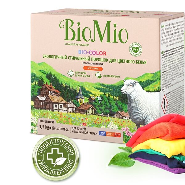 Стиральный порошок BioMio Bio-Color для цветного белья 1.5 кг