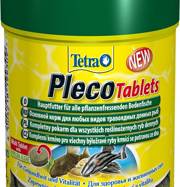 Tetra Pleco Tablets корм для травоядных донных рыб (таблетки) 120 таб.