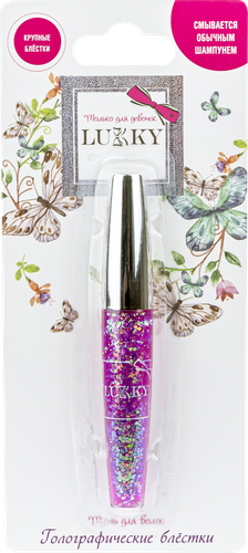 

Тушь для волос Lukky детская голографическая с блестками 8 мл