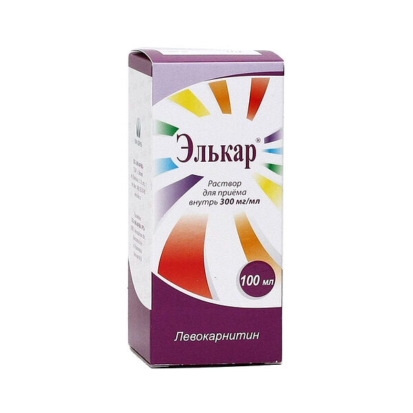 Элькар р-р оральный 300 мг/100 мл фл