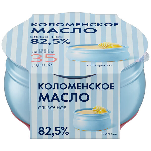 Масло сливочное Коломенское несоленое 82,5%