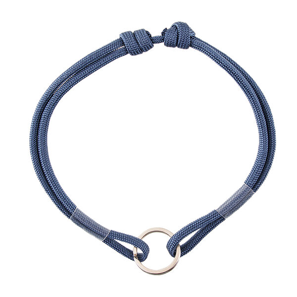 Шнурок для адресника из парашютного паракорда, размер 25-45 см синий