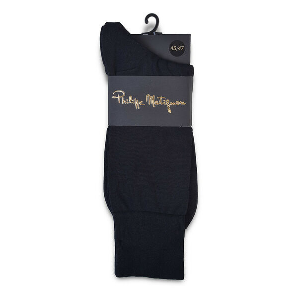 Носки Philippe Matignon 701 мерсеризованный хлопок цвет Черный размер 45-47  Россия